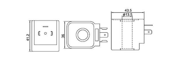 13.5mmDMY淹沒(méi)式脈沖電磁閥線圈